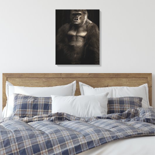 Gorilla Canvas Afdruk (Insitu (Slaapkamer))