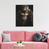 Gorilla Canvas Afdruk (Insitu (Woonkamer))