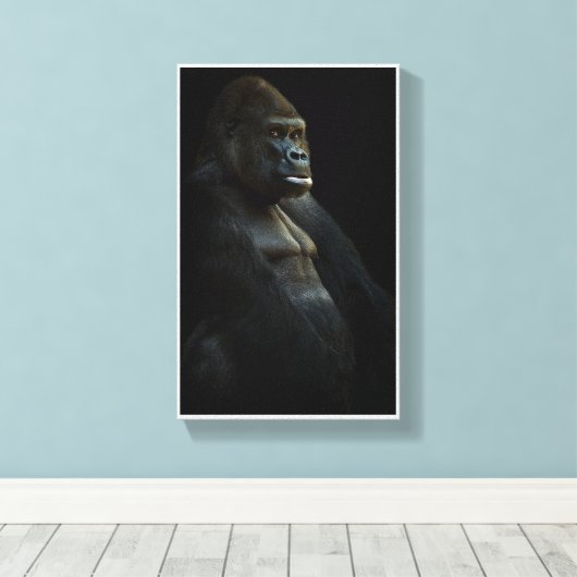 Gorilla Canvas Afdruk (Insitu (Houten vloer))
