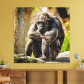 Gorilla Canvas Afdruk (Insitu (Woonkamer))