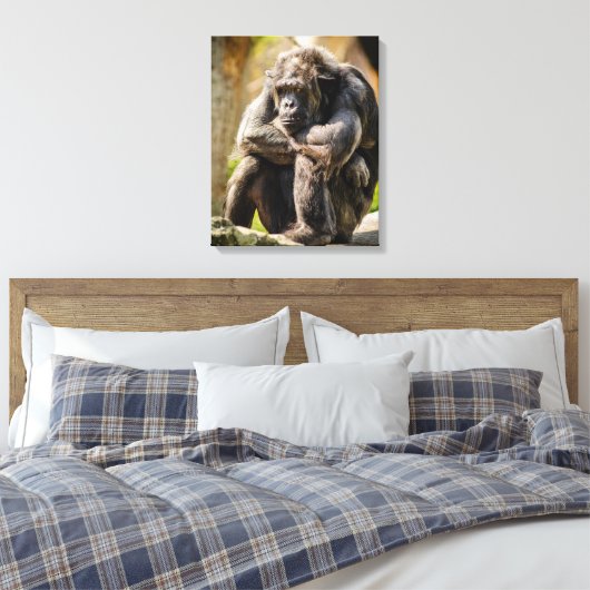 Gorilla Canvas Afdruk (Insitu (Slaapkamer))