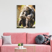 Gorilla Canvas Afdruk (Insitu (Woonkamer))