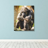 Gorilla Canvas Afdruk (Insitu (Houten vloer))