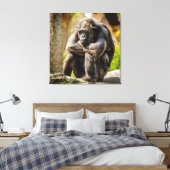 Gorilla Canvas Afdruk (Insitu (Slaapkamer))
