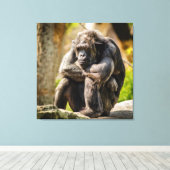 Gorilla Canvas Afdruk (Insitu (Houten vloer))