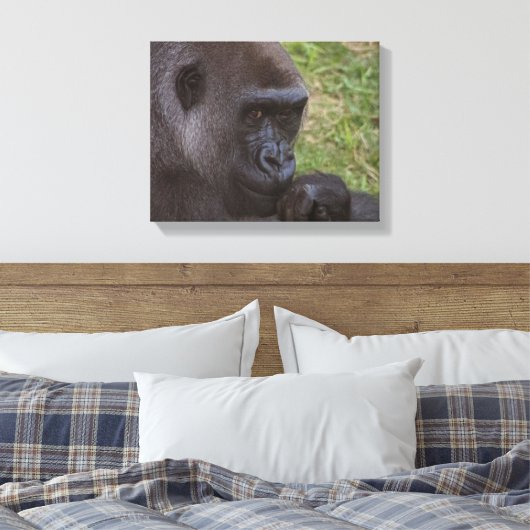 Gorilla Canvas Afdruk (Insitu (Slaapkamer))