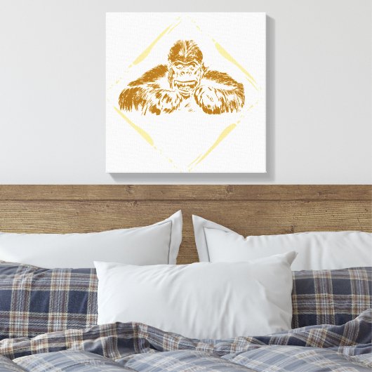 gorilla canvas afdruk (Insitu (Slaapkamer))