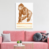Gorilla Canvas Afdruk (Insitu (Woonkamer))