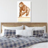Gorilla Canvas Afdruk (Insitu (Slaapkamer))