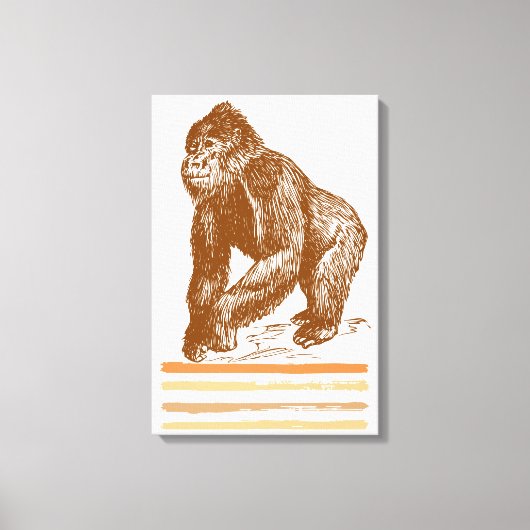 Gorilla Canvas Afdruk (Voorkant)
