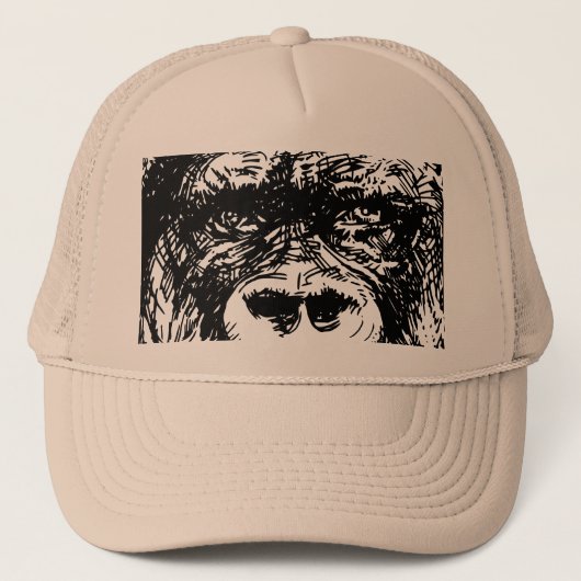 Gorilla cap trucker pet (Voorkant)