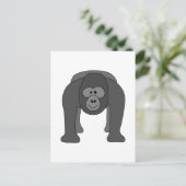Gorilla Cartoon Briefkaart (Staand voorkant)