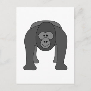 Gorilla Cartoon Briefkaart