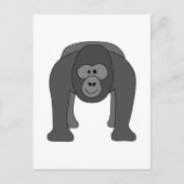 Gorilla Cartoon Briefkaart (Voorkant)