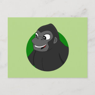 Gorilla Cartoon Briefkaart