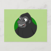 Gorilla Cartoon Briefkaart (Voorkant)