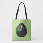Gorilla Cartoon Canvas tas (Voorkant)
