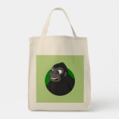 Gorilla Cartoon Canvas tas (Achterkant)