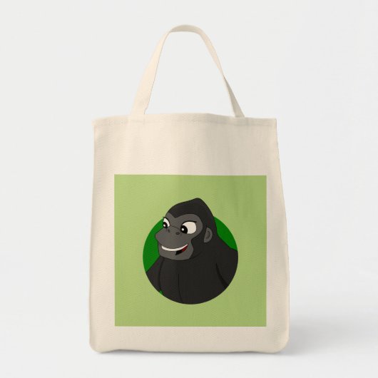Gorilla Cartoon Canvas tas (Voorkant)