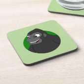 Gorilla Cartoon Drink Onderzetter (Linkerzijde)
