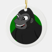 Gorilla Cartoon Keramisch Ornament (Voorkant)