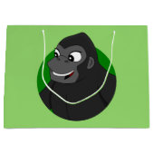 Gorilla Cartoon Large Gift Bag Groot Cadeauzakje (Voorkant)