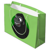 Gorilla Cartoon Large Gift Bag Groot Cadeauzakje (Achterkant Gekanteld)