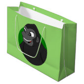Gorilla Cartoon Large Gift Bag Groot Cadeauzakje (Voorkant Gekanteld)