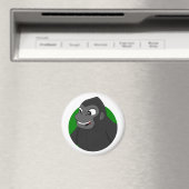 Gorilla Cartoon Magnet (Insitu (Vaatwasser))