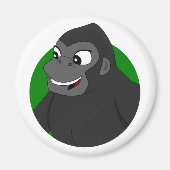 Gorilla Cartoon Magnet (Voorkant)