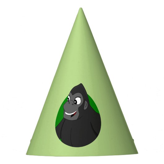Gorilla Cartoon Party Pet Feesthoedjes (Voorkant)
