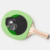 Gorilla Cartoon Ping-Pong Paddle Tafeltennisbatje (Zijkant)