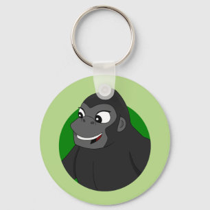 Gorilla Cartoon Sleutelhanger