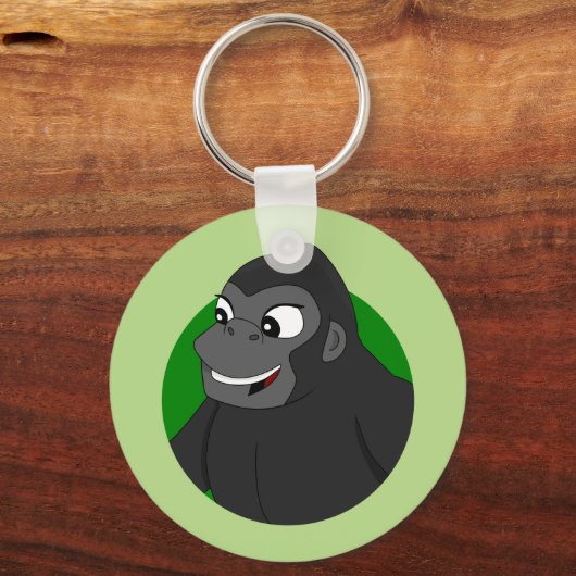 Gorilla Cartoon Sleutelhanger (Voorkant)