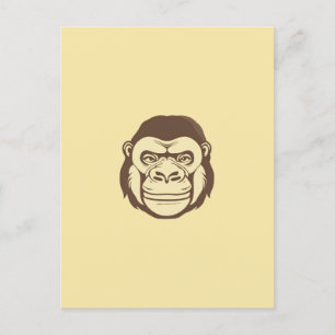 Gorilla Cartoon Tekening Briefkaart
