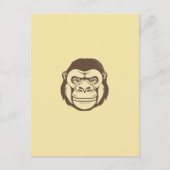 Gorilla Cartoon Tekening Briefkaart (Voorkant)