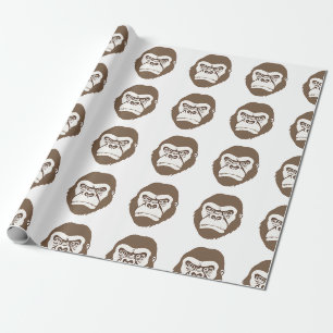 Gorilla Cartoon Tekening Cadeaupapier