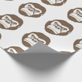 Gorilla Cartoon Tekening Cadeaupapier (Hoek)