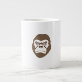 Gorilla Cartoon Tekening Grote Koffiekop (Voorkant)