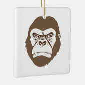Gorilla Cartoon Tekening Keramisch Ornament (Rechts)