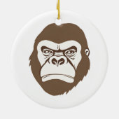 Gorilla Cartoon Tekening Keramisch Ornament (Achterkant)