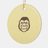 Gorilla Cartoon Tekening Keramisch Ornament (Links)
