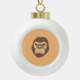 Gorilla Cartoon Tekening Keramische Bal Ornament