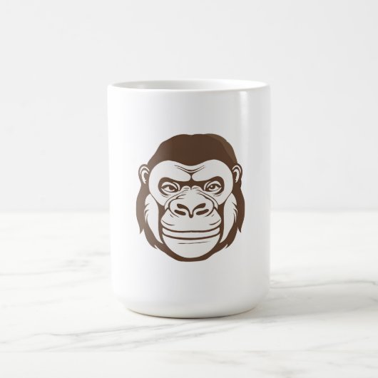 Gorilla Cartoon Tekening Koffiemok (Center)