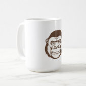 Gorilla Cartoon Tekening Koffiemok (Voorkant links)