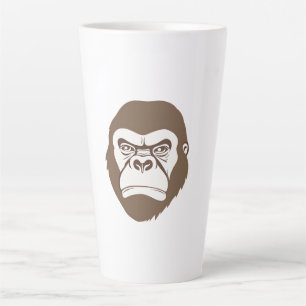Gorilla Cartoon Tekening Latte Mok