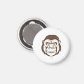 Gorilla Cartoon Tekening Magneet (Voorkant / Achterkant)