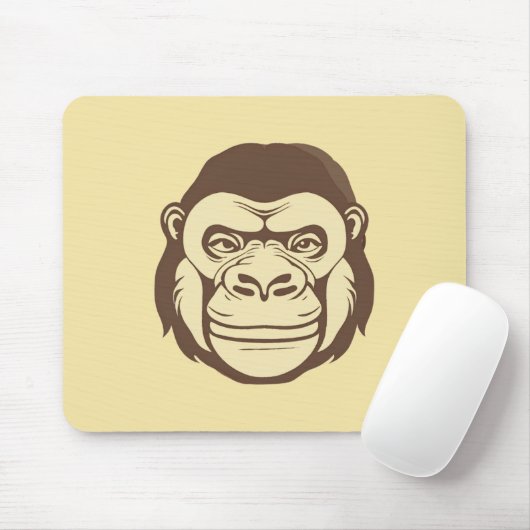 Gorilla Cartoon Tekening Muismat (Met muis)