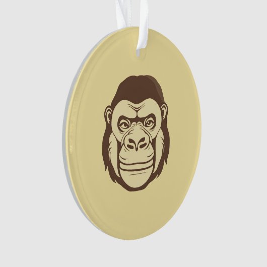 Gorilla Cartoon Tekening Ornament (voorkant)