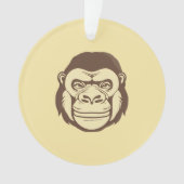 Gorilla Cartoon Tekening Ornament (voorkant)
